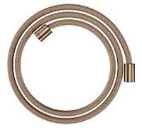 hansgrohe flexible de douche textile 28261310 1600 mm, écrou cylindrique des deux côtés, or rouge brossé
