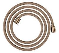 hansgrohe flexible de douche textile 28290310 2000 mm, écrou 1x conique, 1x cylindrique, or rouge brossé