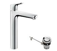 hansgrohe Focus 230 mitigeur lavabo 31531000 chromé , avec tirant garniture de vidange