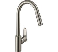 Hansgrohe Mitigeur de cuisine Focus M41 avec douchette extractible 2 jets aspect inox 31815800