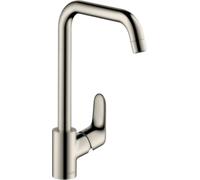 hansgrohe Focus M41 Mitigeur de cuisine 260, 1 jet, aspect acier inox, 31820800