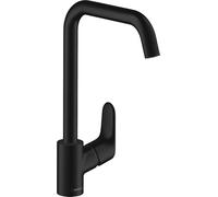 hansgrohe Focus M41 Mitigeur de cuisine 260, 1 jet, noir mat, 31820670