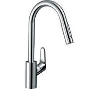 hansgrohe Focus M41 mitigeur d'évier 240 31833000 avec douchette extractible, 2jets, 5,8 l/min, chromé