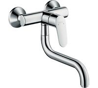 Hansgrohe Mitigeur de cuisine mural Focus M41 31825000 – 1 jet, chromé