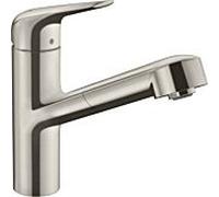 Hansgrohe Mitigeur de cuisine sur pied Focus M42 150 monocommande bec extractible 1 jet inox 71814800