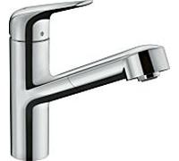 hansgrohe Focus Robinet de cuisine M42 150 1jet 71829000 chromé , bec orientable 120°, avec bec extractible