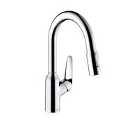 hansgrohe Focus M42 Mitigeur de cuisine 180, avec douchette extractible 2 jets, chromé, 71801000