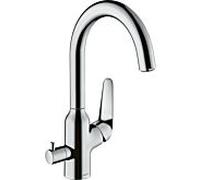 Hansgrohe Mitigeur de cuisine Focus M42 220 sur pied 1 jet chrome 71803000
