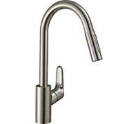 hansgrohe Focus Mitigeur cuisine 31815800 avec douchette extractible aspect acier