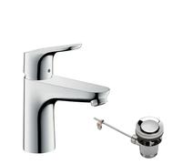 Hansgrohe Focus E2 - Mitigeur de lavabo 100 avec vidage chrome 31607000