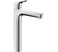 hansgrohe Focus Mitigeur de lavabo, ComfortZone230, saillie 185mm, sans garniture de vidage, chromé, 31532000