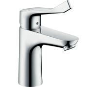 hansgrohe Focus Mitigeur de lavabo, manette extra-longue, CoolStart, ComfortZone100, saillie 119mm, sans garniture de vidage, chromé, 31917000