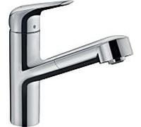 hansgrohe Focus Mitigeur d'évier M42 150 71865000 avec bec extractible, 1jet, chromé