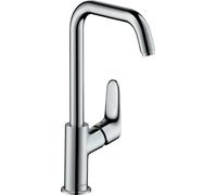 hansgrohe Focus Mitigeur monocommande de lavabo 240 avec bec orientable à 120° sans timon DN 15, 31519000