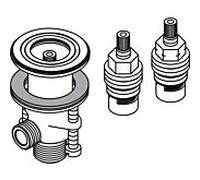 hansgrohe Ab-vtl. Axor 3-L. WT-bras. 97357000 partie supérieure chaude et froide