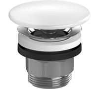 hansgrohe Garniture de vidage avec bouchon rond en céramique, blanc, 50110450