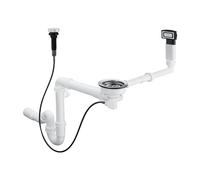 hansgrohe Garniture de vidage et trop-plein automatique pour simple cuve, 43937000,