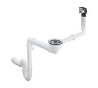 hansgrohe Garniture de vidage et trop-plein manuelle pour simple cuve, 43927000,