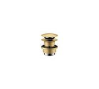 hansgrohe garniture de vidange 51300250 push-open, pour mitigeur lavabo et bidet, optique or brossé