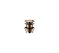 hansgrohe garniture de vidange 51300300 push-open, pour mitigeur lavabo et bidet, or rouge poli