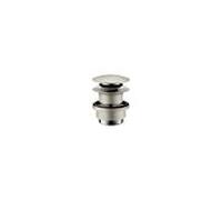 hansgrohe garniture de vidange 51300800 push-open, pour mitigeur lavabo et bidet, optique inox