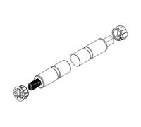 Hansgrohe hansgrohe Abattant WC amortisseur RD 1,5/1,5Nm acier inoxydable Quantité:1