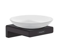 Hansgrohe hansgrohe AddStoris Porte-savon mural, verre mat, métal mat, blanc mat Quantité:1