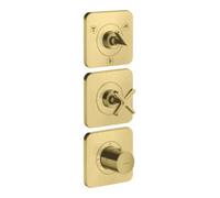 Hansgrohe hansgrohe Axor Citterio E Ensemble complet Thermostat encastré 380/120, avec rosace, brossé brun Quantité:1