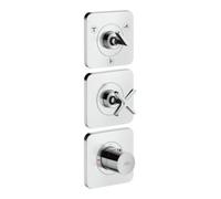 Hansgrohe hansgrohe Axor Citterio E Ensemble complet Thermostat encastré 380/120, avec rosace, chrome Quantité:1