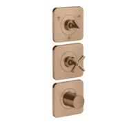 Hansgrohe hansgrohe Axor Citterio E Ensemble complet Thermostat encastré 380/120, rosé, brossé Quantité:1