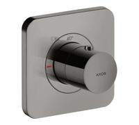 hansgrohe AXOR Citterio E Thermostat module encastré 12 x 12, 36702330, Couleur: Chrome noir poli