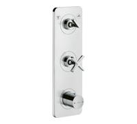 Hansgrohe hansgrohe Axor Citterio E Ensemble prêt à poser Mitigeur thermostatique encastré 380x120mm, avec plaque, chrome Quantité:1