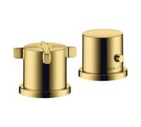 Hansgrohe hansgrohe Axor Citterio E Kit complet mitigeur 2 trous bord, avec thermostat, optique or poli Quantité:1
