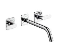 Hansgrohe hansgrohe Axor Citterio M Ensemble complet Mitigeur lavabo mural 3 trous, bec 226 mm, rosace, chrome Quantité:1