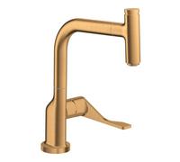 Hansgrohe hansgrohe Axor Citterio Mitigeur évier 230 avec douchette extractible, optique or brossé Quantité:1