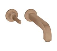Hansgrohe hansgrohe Axor Citterio Set de montage complet Mitigeur lavabo encastré, poignée à goupille, H 220 mm, finition or mat Quantité:1