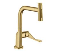 Hansgrohe hansgrohe Axor Citterio SPT 230 Se 2jets avec douchette extractible, optique or brossé Quantité:1