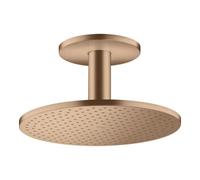 Hansgrohe hansgrohe Axor Douche de tête 300 2jets avec raccord plafond, or rouge brossé Quantité:1