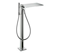 Hansgrohe hansgrohe Axor Massaud Set de montage complet Mitigeur bain mono-commande au sol, chrome poli bleu Quantité:1