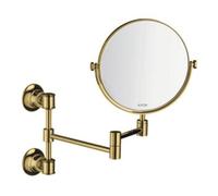 Hansgrohe hansgrohe Axor Montreux miroir de rasage noir inclinable, fixation murale, optique or poli Quantité:1