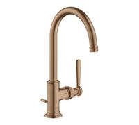 hansgrohe AXOR Mitigeur monocommande de lavabo AXOR Montreux 210, vidage escamotable, 16517310, Couleur: Or rouge brossé