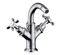 Hansgrohe hansgrohe Axor Montreux Robinet Bidet 2 Trous 104 mm, mit Kreuzgriff, tirette, chrome Quantité:1