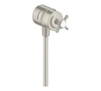 hansgrohe AXOR Montreux hansgrohe Fixfit Robinet d'arrêt DN15, 16882800, Couleur: Acier inoxydable Optic