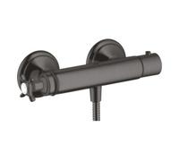 Hansgrohe hansgrohe Axor Montreux Thermostat de douche AP, 1 sortie, avec croix, chrome brossé bleu Quantité:1