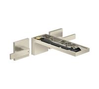 Hansgrohe hansgrohe Axor MyEdition Kit complet Robinet lavabo 3 trous, chromé mat, sans plaque, inox brossé Quantité:1