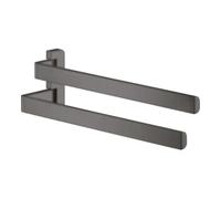 Hansgrohe AXOR UNIVERSAL Porte-serviettes double 42821340 409 mm 2 bras pivotants Chrome noir brossé