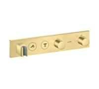 Hansgrohe hansgrohe Axor Select Set de montage complet Thermostat encastré, 2 sorties, laiton brossé Quantité:1