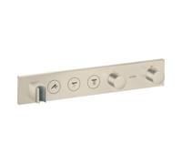 Hansgrohe hansgrohe Axor Select Set de montage complet Thermostat encastré, 3 voies, nickel brossé Quantité:1