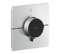 Hansgrohe hansgrohe Axor ShowerSelect ID Mitigeur thermostatique encastré, 1 sortie, angle, chrome brossé bleu Quantité:1