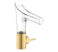 Hansgrohe hansgrohe Axor Starck V 140 m Mitigeur lavabo verre, garniture dév. non fournie, or brossé optique Quantité:1